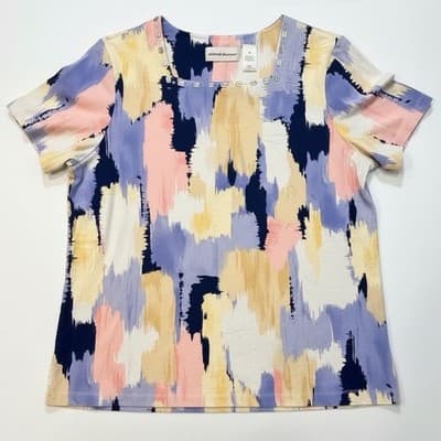 Alfred Dunner Abstract Knit Short Sleeve Square Neck. Retails $45-65 - Thumbnail 7