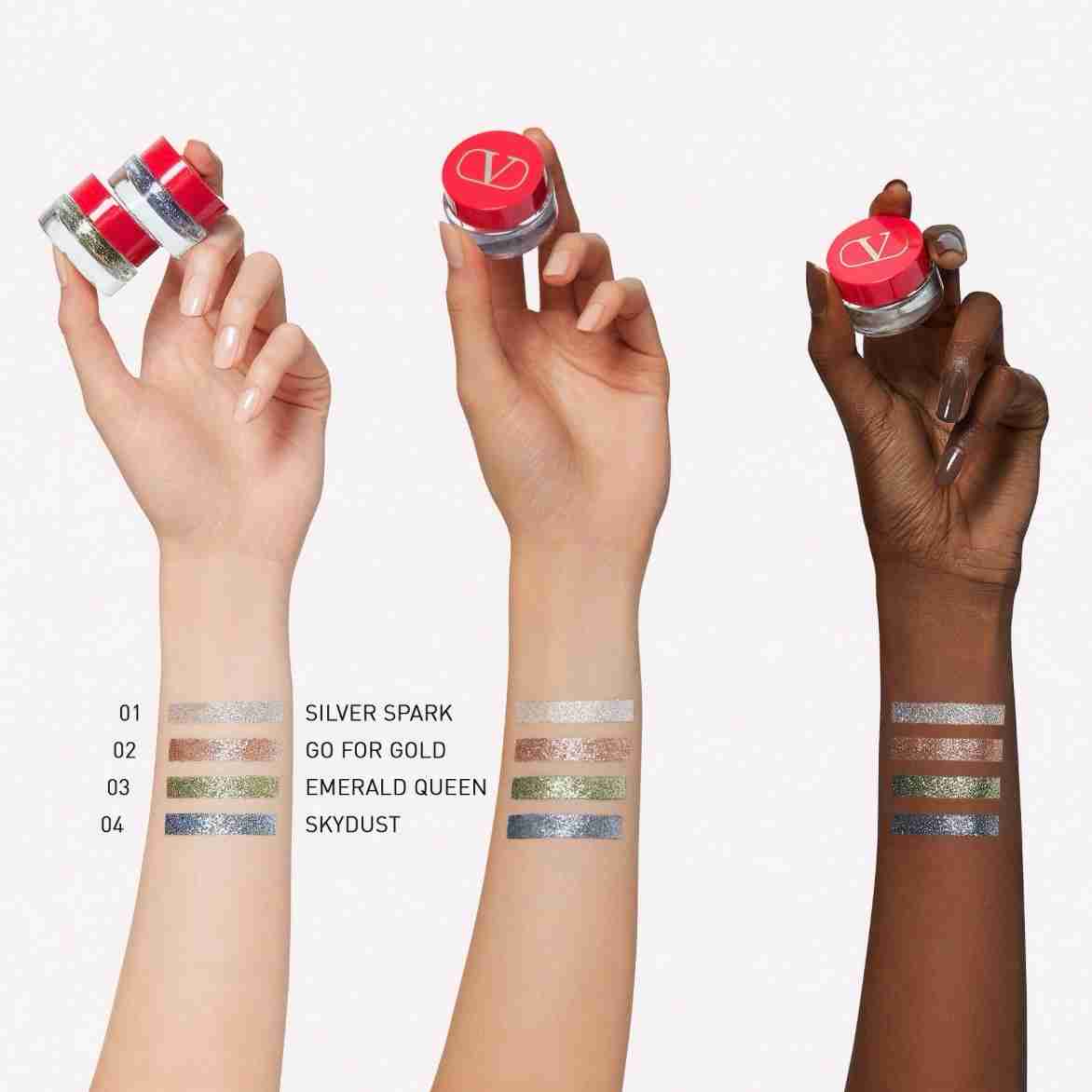 Valentino Dreamdust Glitter Cream Eyeshadow 02 Go for Gold - Thumbnail 2