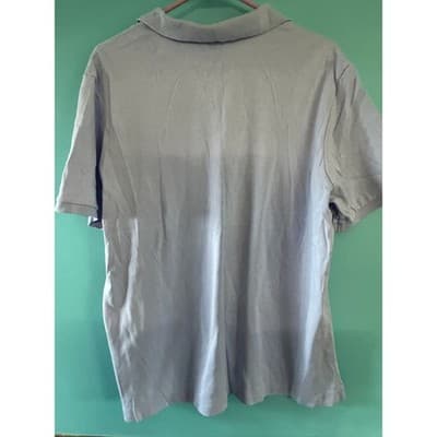 Lands' End Polo Shirt Womens XL 18-20 Light Blue Lavender Short Sleeve - Thumbnail 3