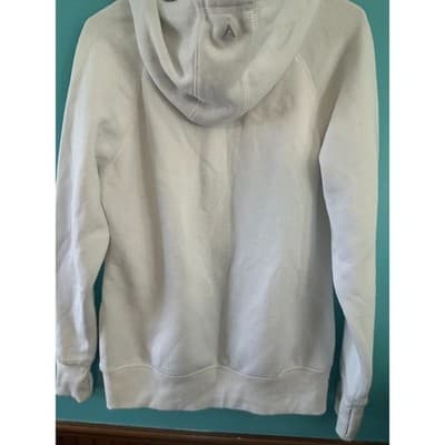 Antigua New England Patriots Zip Hoodie Women Medium White Fleece Sweatshirt - Thumbnail 3