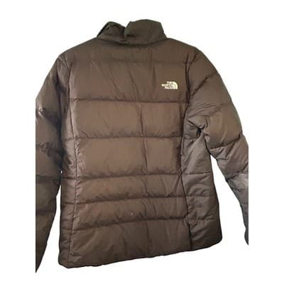 The North Face Aconcagua Puffer Jacket Womens Large Black Full Zip Quilted Coat - Thumbnail 2