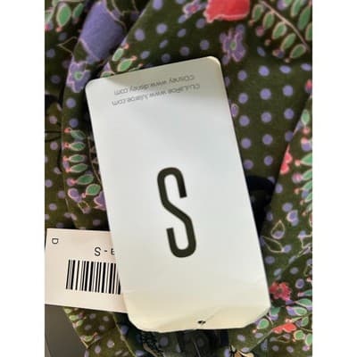 LuLaRoe Disney Irma Top Small Minnie Mouse Floral Polka Dot Olive Green NWT - Thumbnail 5