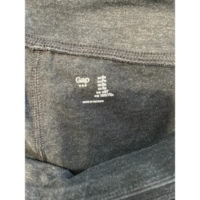 Gap Fit Fast Leggings Womens Small SR Charcoal Grey Cropped Yoga Pants Athletic - Thumbnail 3