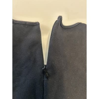 J.Crew Sleeveless Peplum Top XS Black Floral Lace Yoke Zip Back Blouse - Thumbnail 6