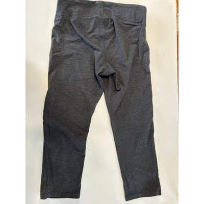 Gap Fit Fast Leggings Womens Small SR Charcoal Grey Cropped Yoga Pants Athletic - Thumbnail 2