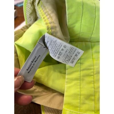 J.Crew Chino Shorts Neon Yellow Size 00 Cotton Twill Bright Summer Casual - Thumbnail 3