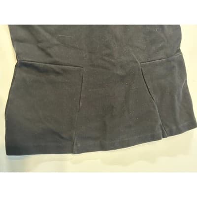 J.Crew Sleeveless Peplum Top XS Black Floral Lace Yoke Zip Back Blouse - Thumbnail 4