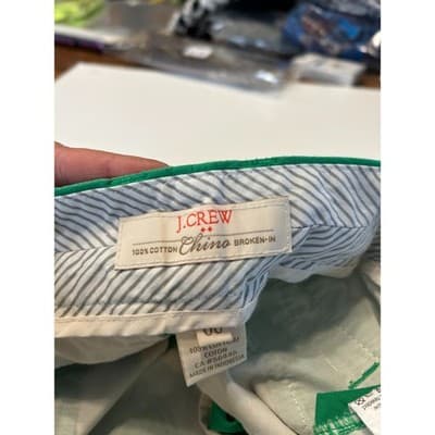 J. Crew Broken-In Chino Shorts Womens 00 Green Cotton 36234 Summer Casual - Thumbnail 4
