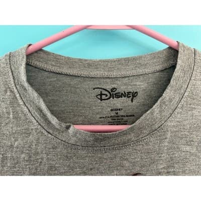 Disney Minnie Mouse Graphic T-Shirt Women Medium Gray Short Sleeve Tee Heathered - Thumbnail 4