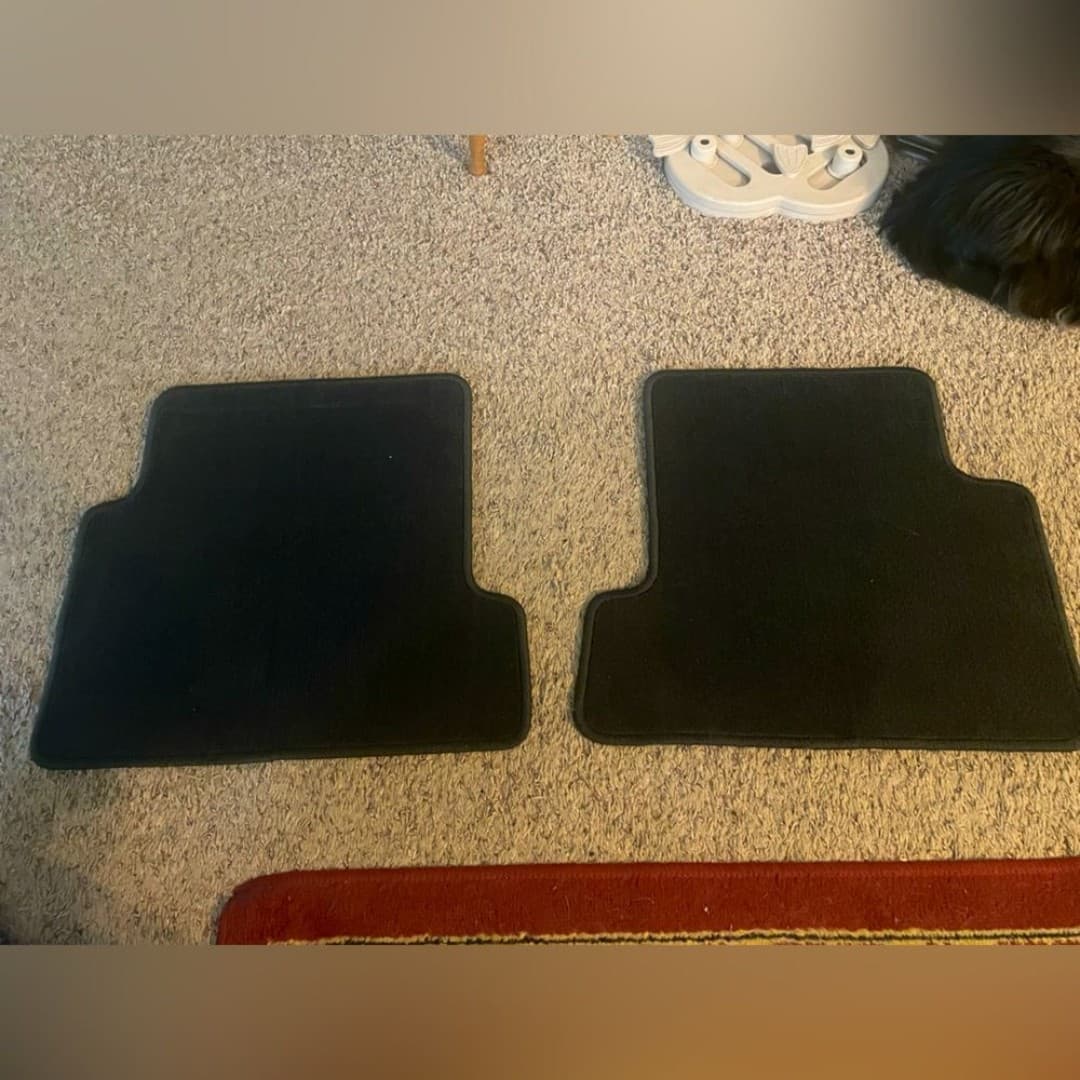 OEM Ford C520 Set Of 2 Piece Rear Floor Mats Charcoal Escape Passenger Driver - Image 1