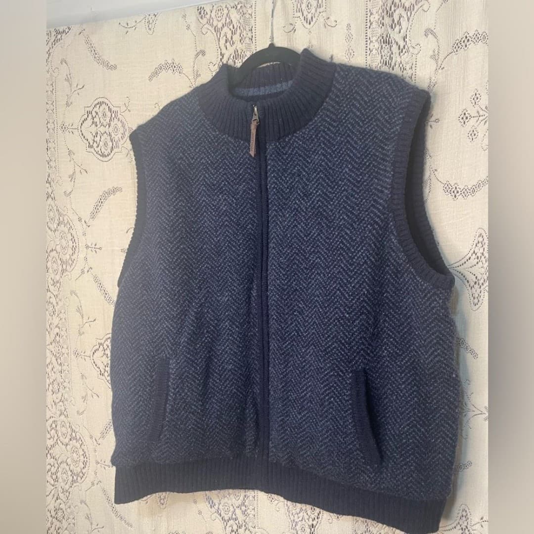Pendleton: dark blue wool vest - Thumbnail 2