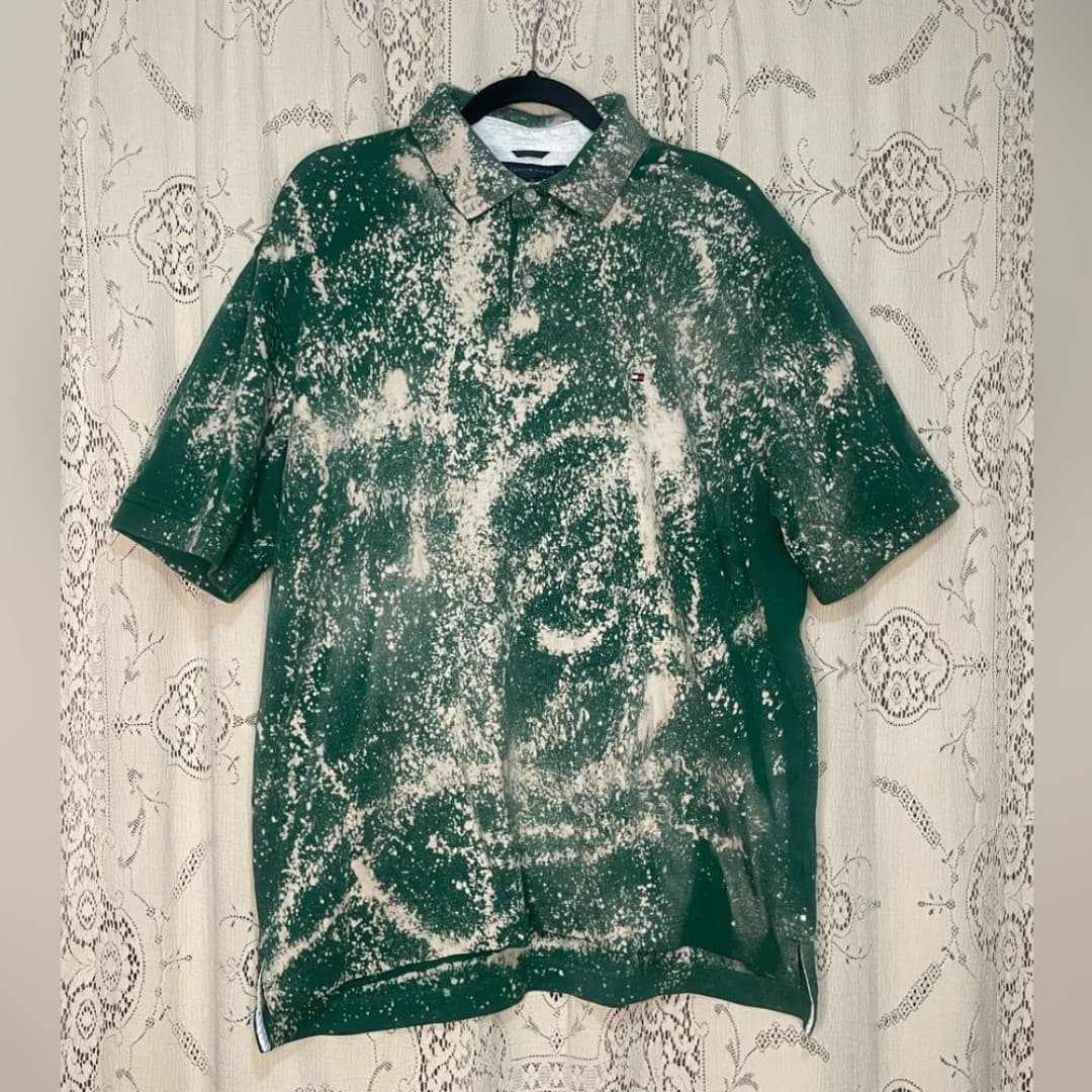Tommy Hilfiger: up-cycled splatter polo - Image 1