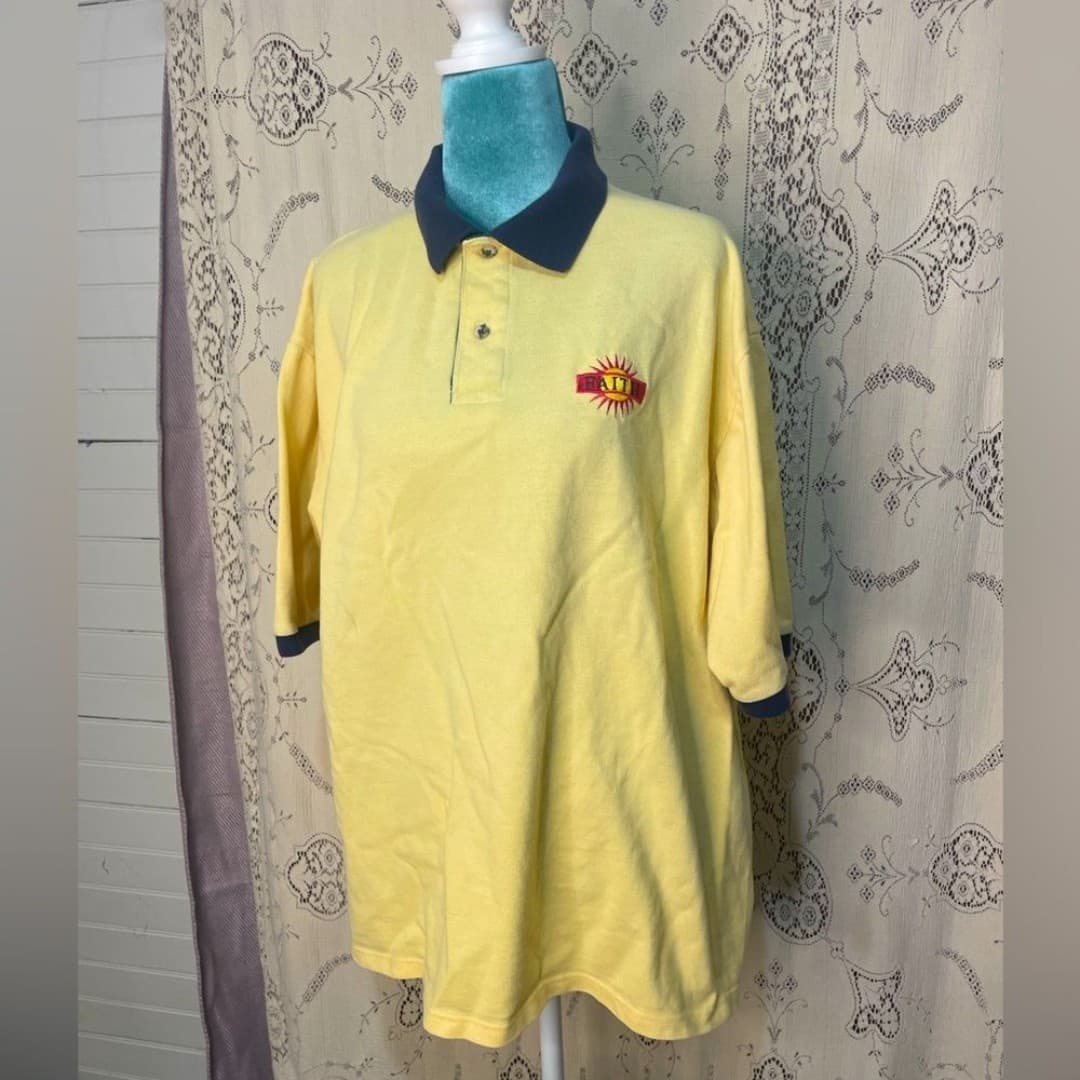 Jerzees: vintage 90s Faith polo - Image 1