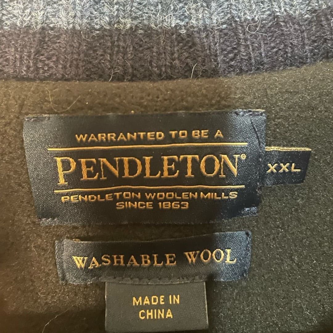 Pendleton: dark blue wool vest - Thumbnail 5