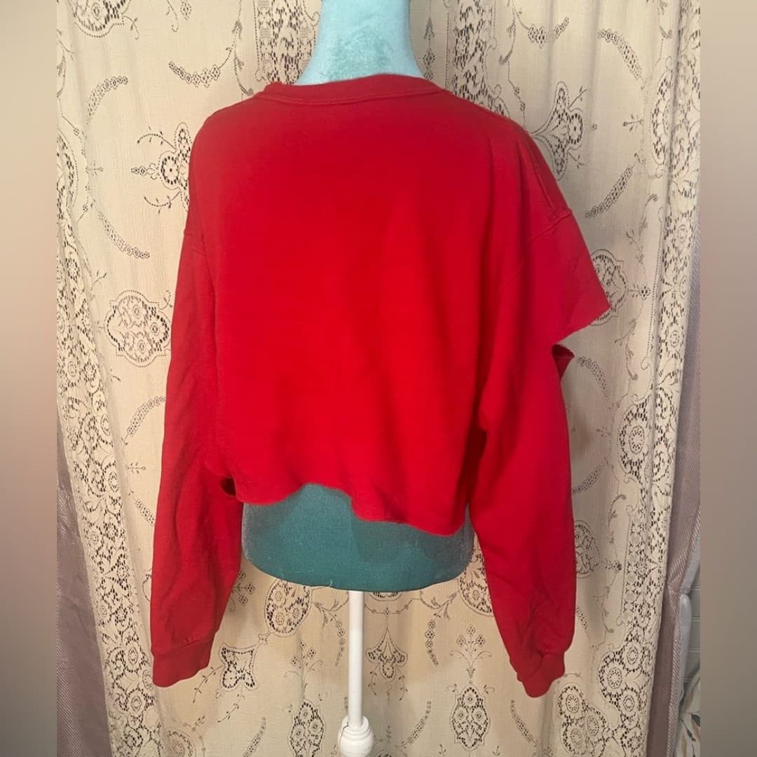 Fruit of the loom: vintage cropped sweater - Thumbnail 4