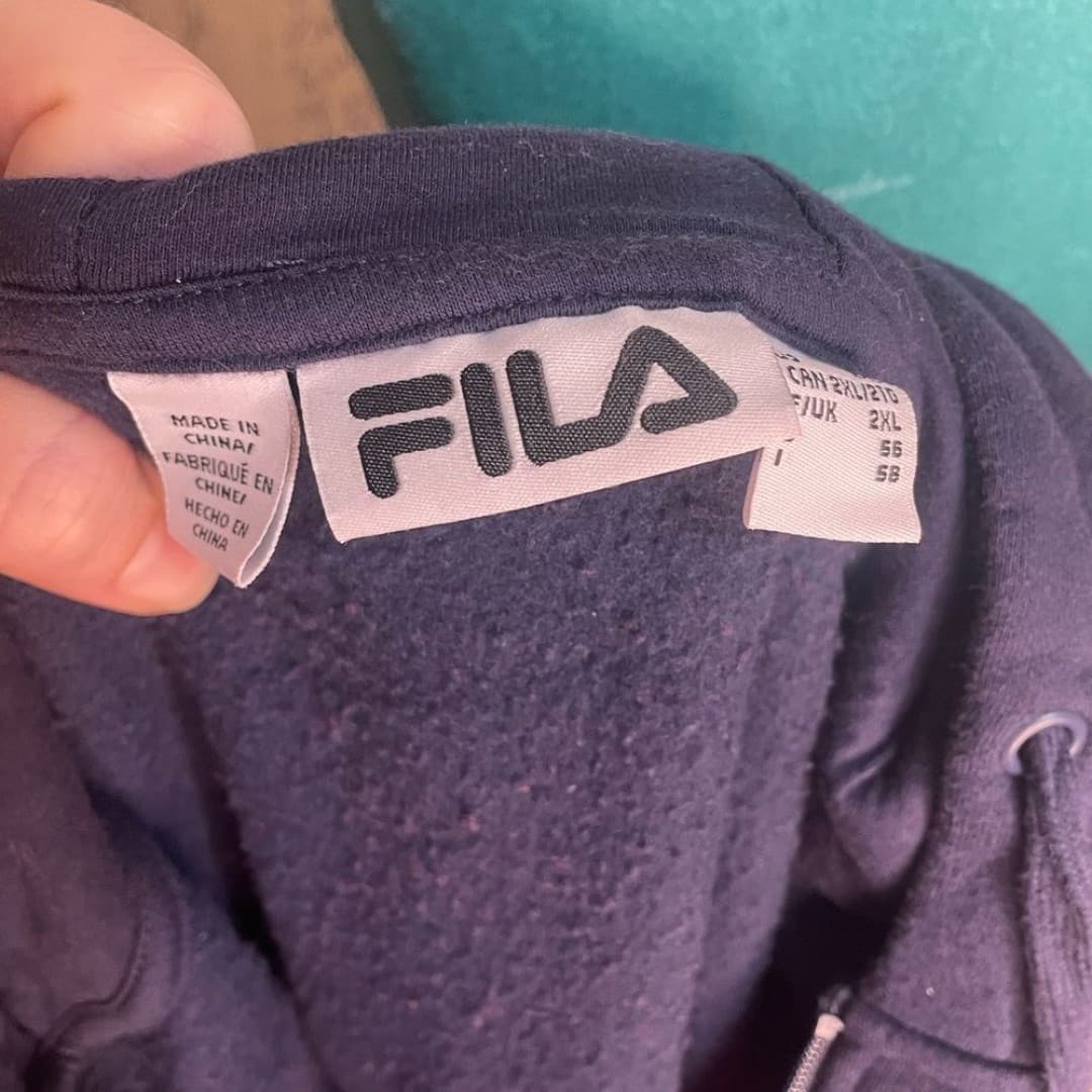 Fila: awesome oversized zip up hoodie - Thumbnail 5