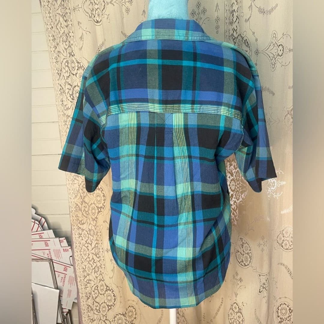 Joan Harper: vintage 80s plaid top - Thumbnail 3