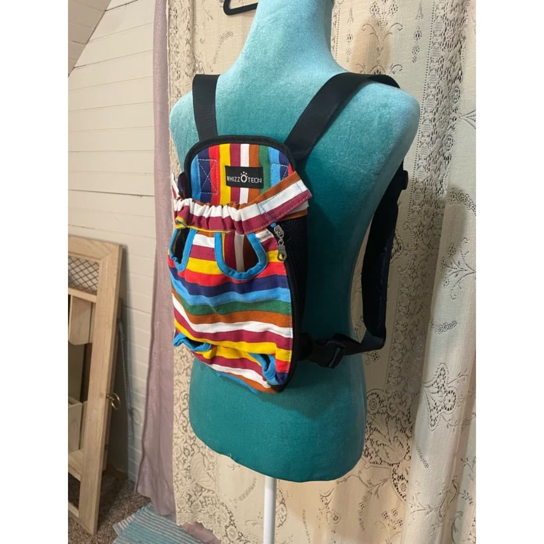 Pet Striped Multi-Color Carrier - Thumbnail 2