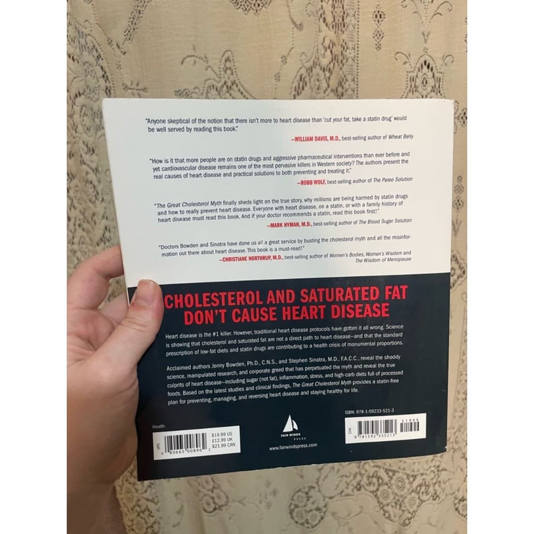 The Great Cholesterol Myth - Paperback Health Book (Red, Black, White) - Thumbnail 2