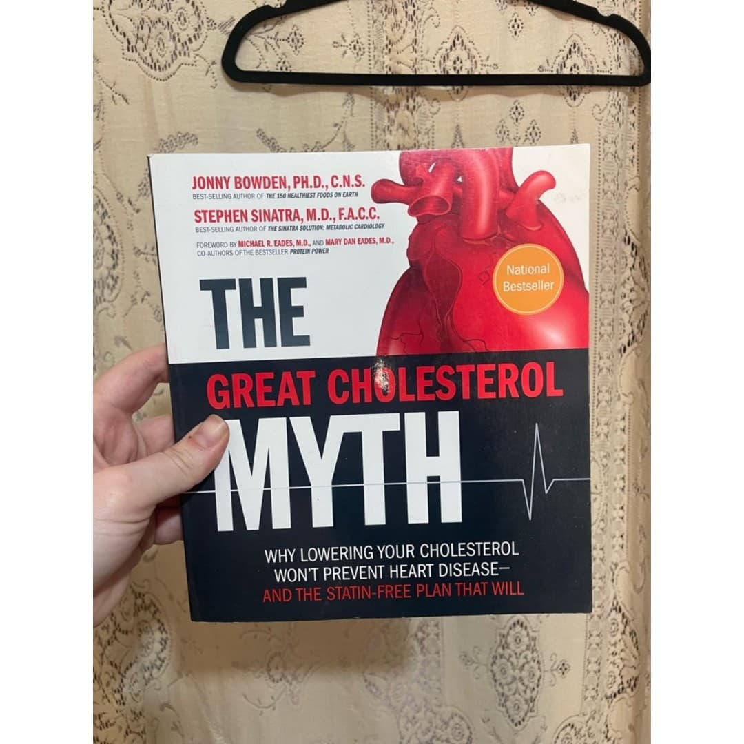 The Great Cholesterol Myth - Paperback Health Book (Red, Black, White) - Image 1