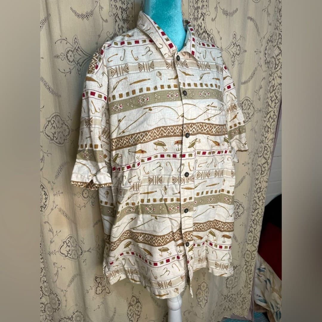 Woolrich: fishing lure button down - Image 1