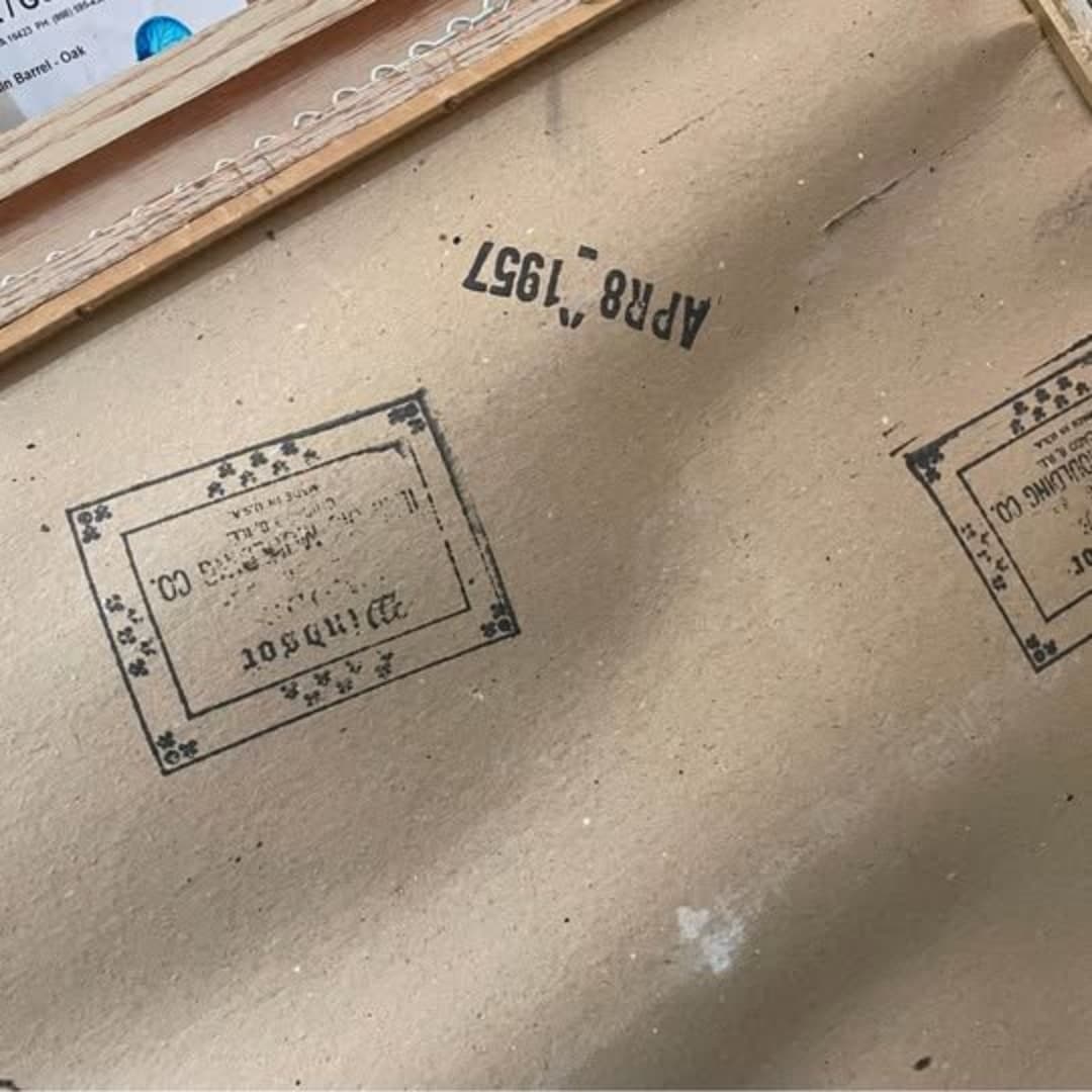 Windsor vintage mid century shadow box wall shelf with mirror - Thumbnail 4