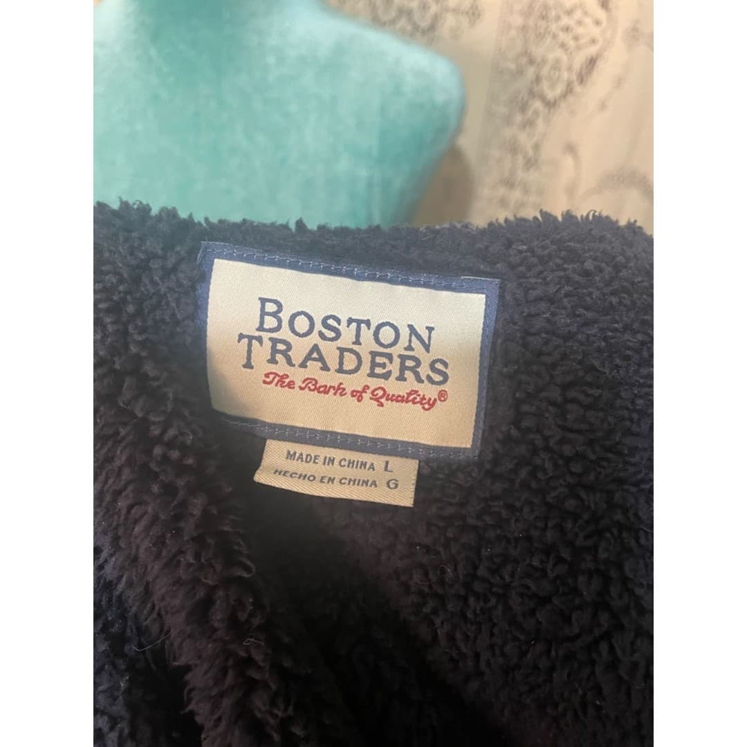 Boston traders: Men's Navy & Gray Plaid Button-Up with fleece lining - Thumbnail 7