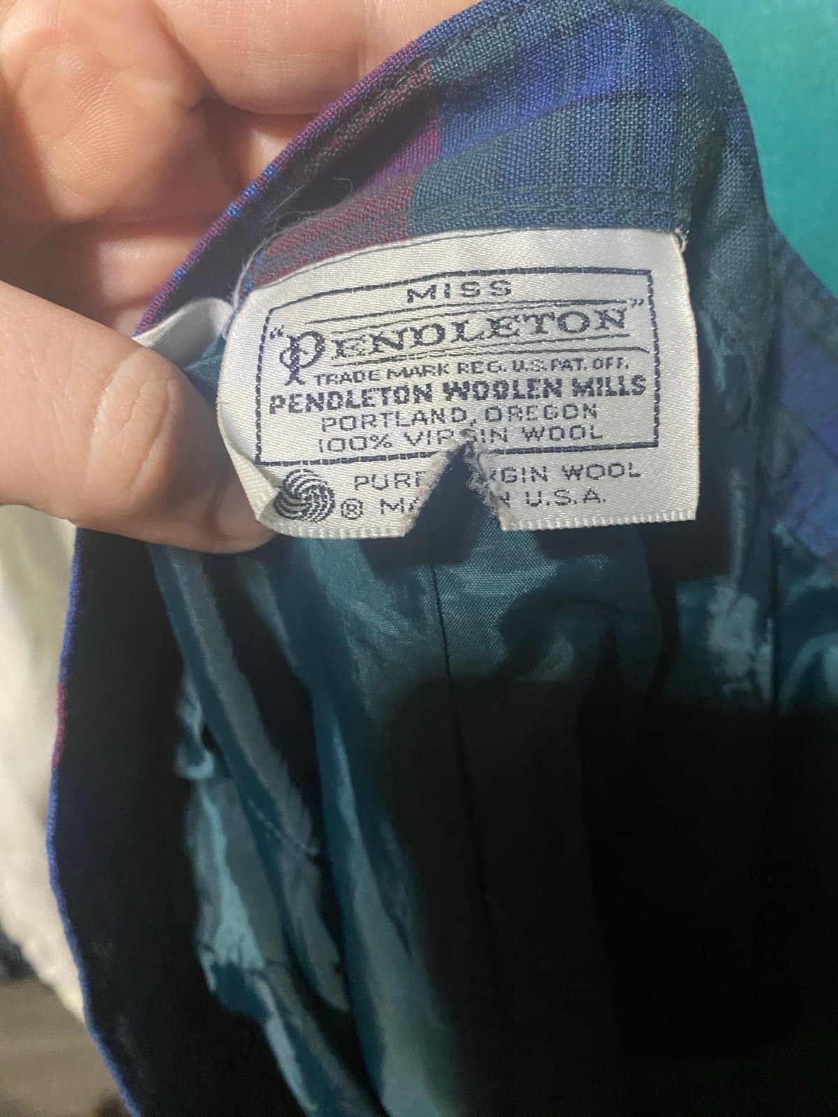 Pendleton: vintage wool plaid skirt size 2 - Thumbnail 5