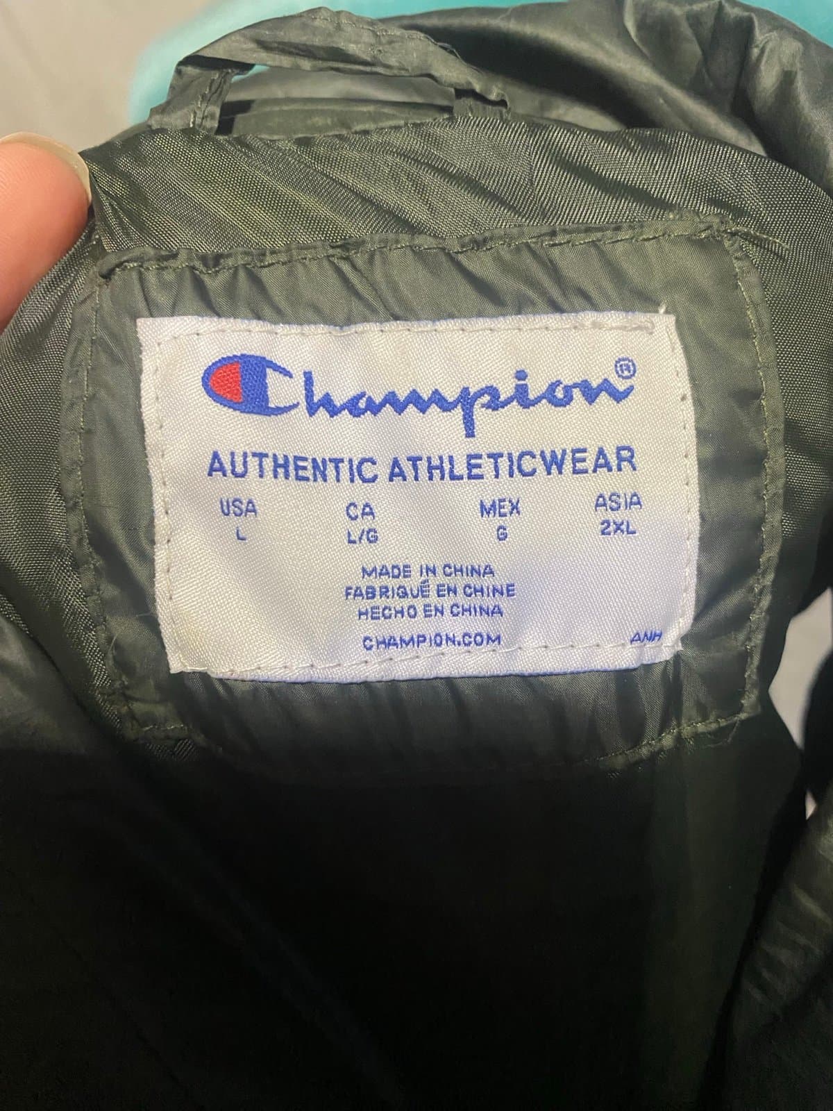 Champion: puffer vest in forest green - Thumbnail 5