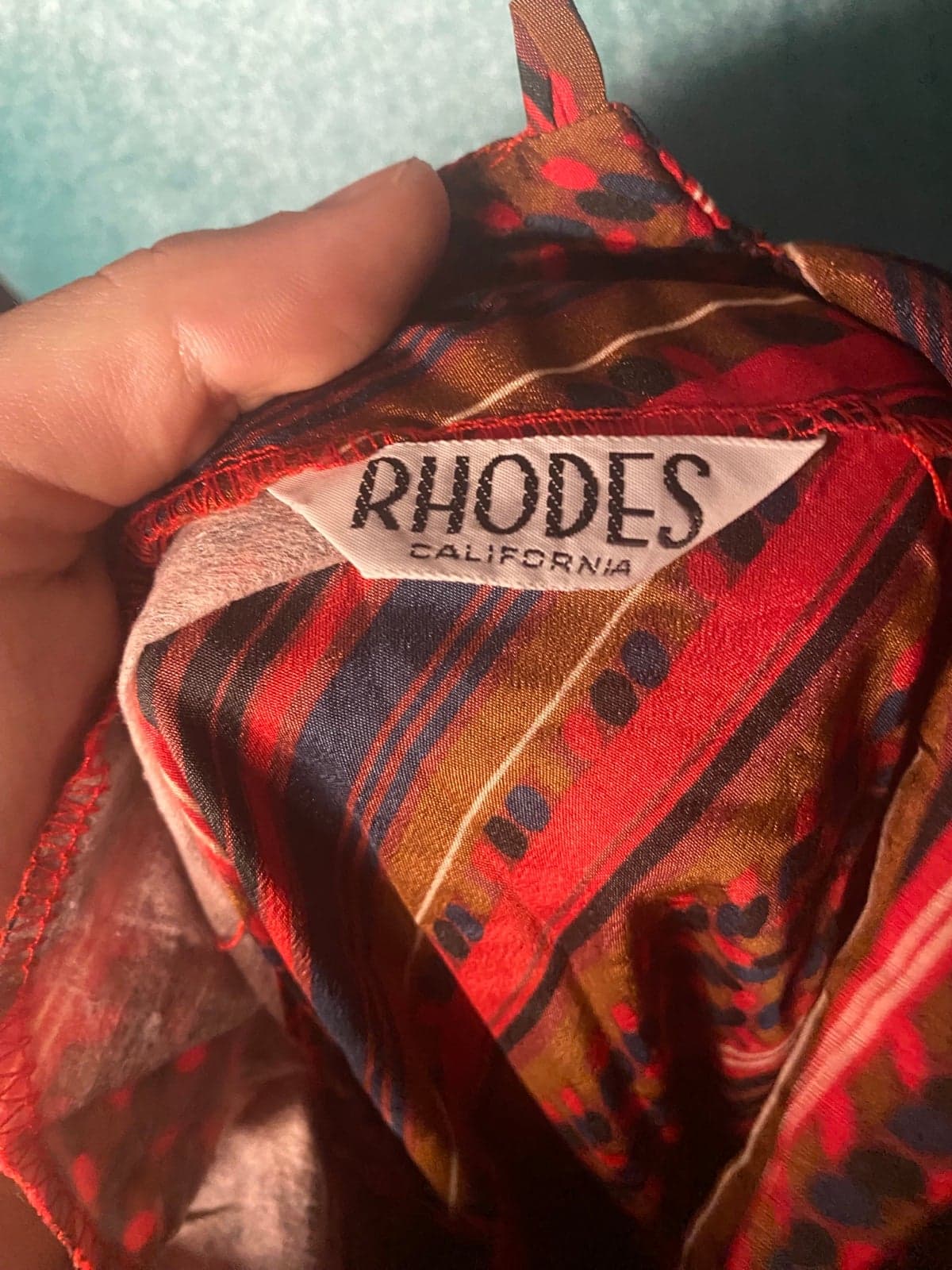 Rhodes: vintage blouse with neck tie - Thumbnail 5