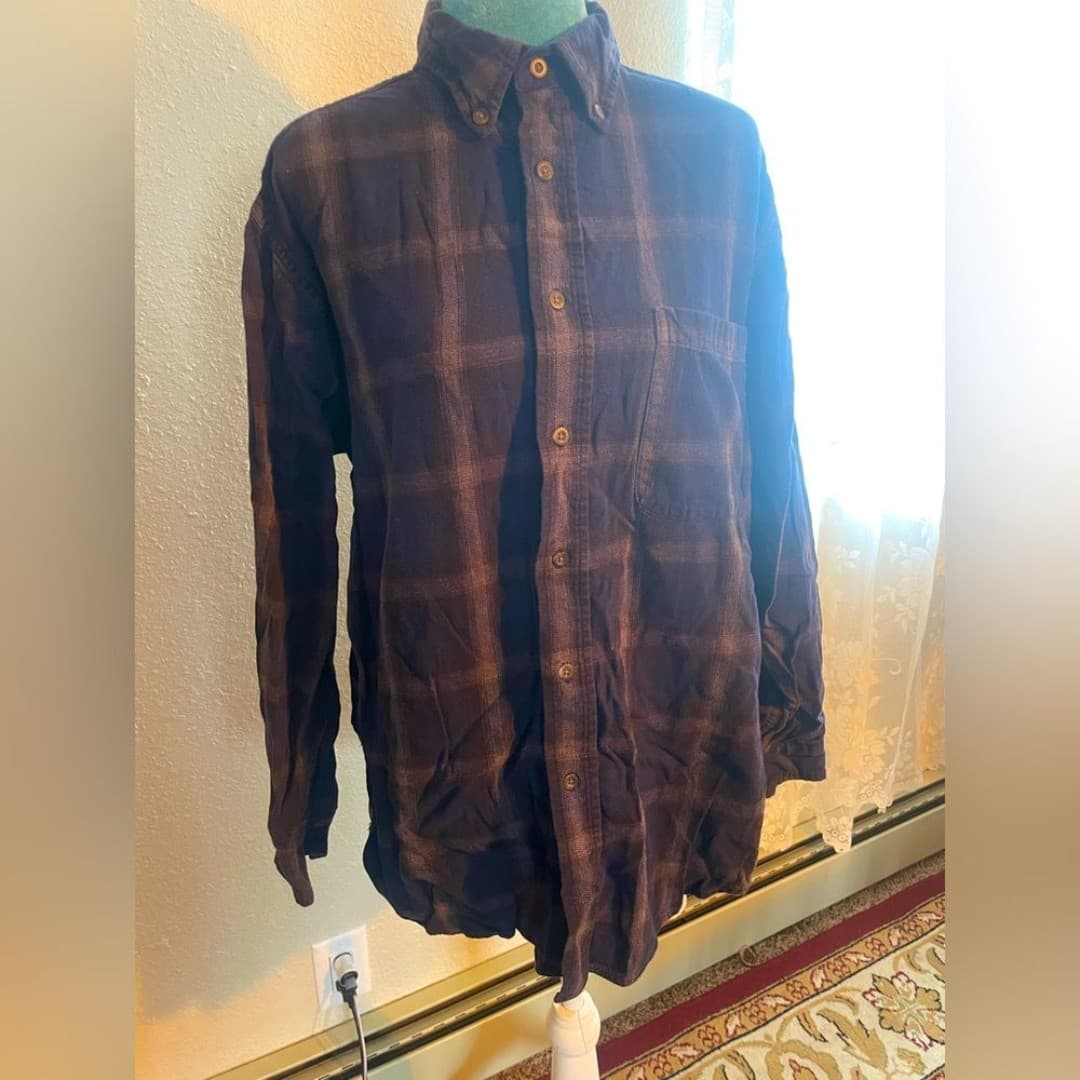 Outdoor life: dark blue plaid flannel - Image 1