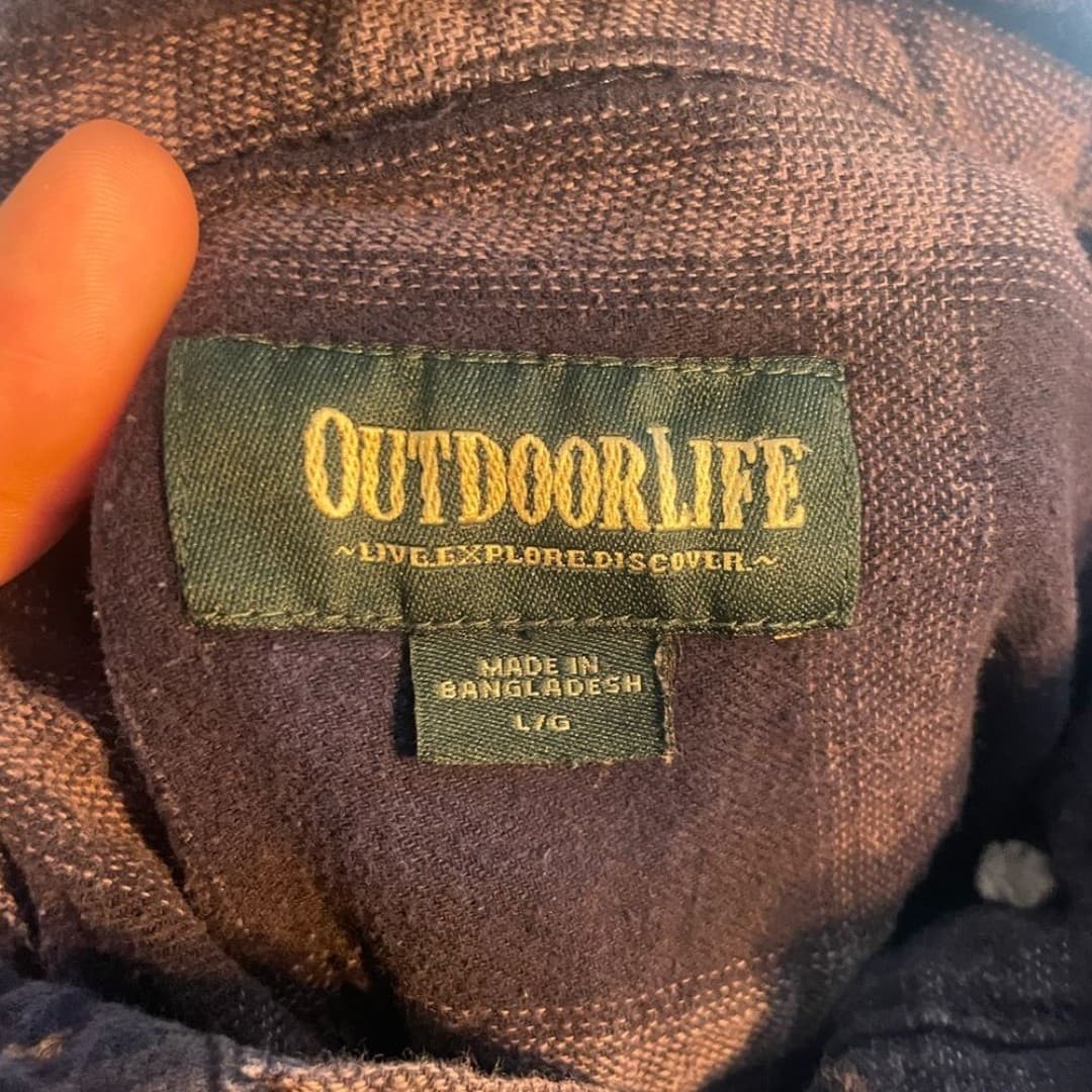 Outdoor life: dark blue plaid flannel - Thumbnail 4