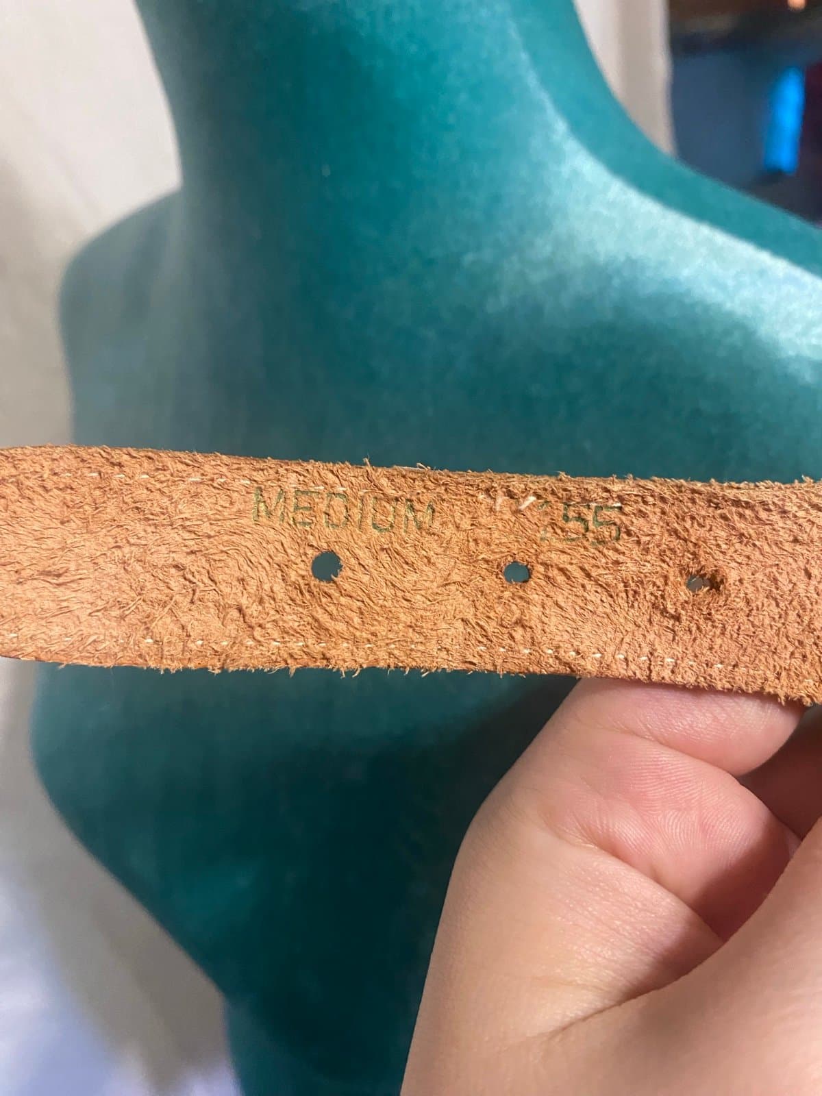 Vintage belt with leather buckle 6-8 - Thumbnail 5