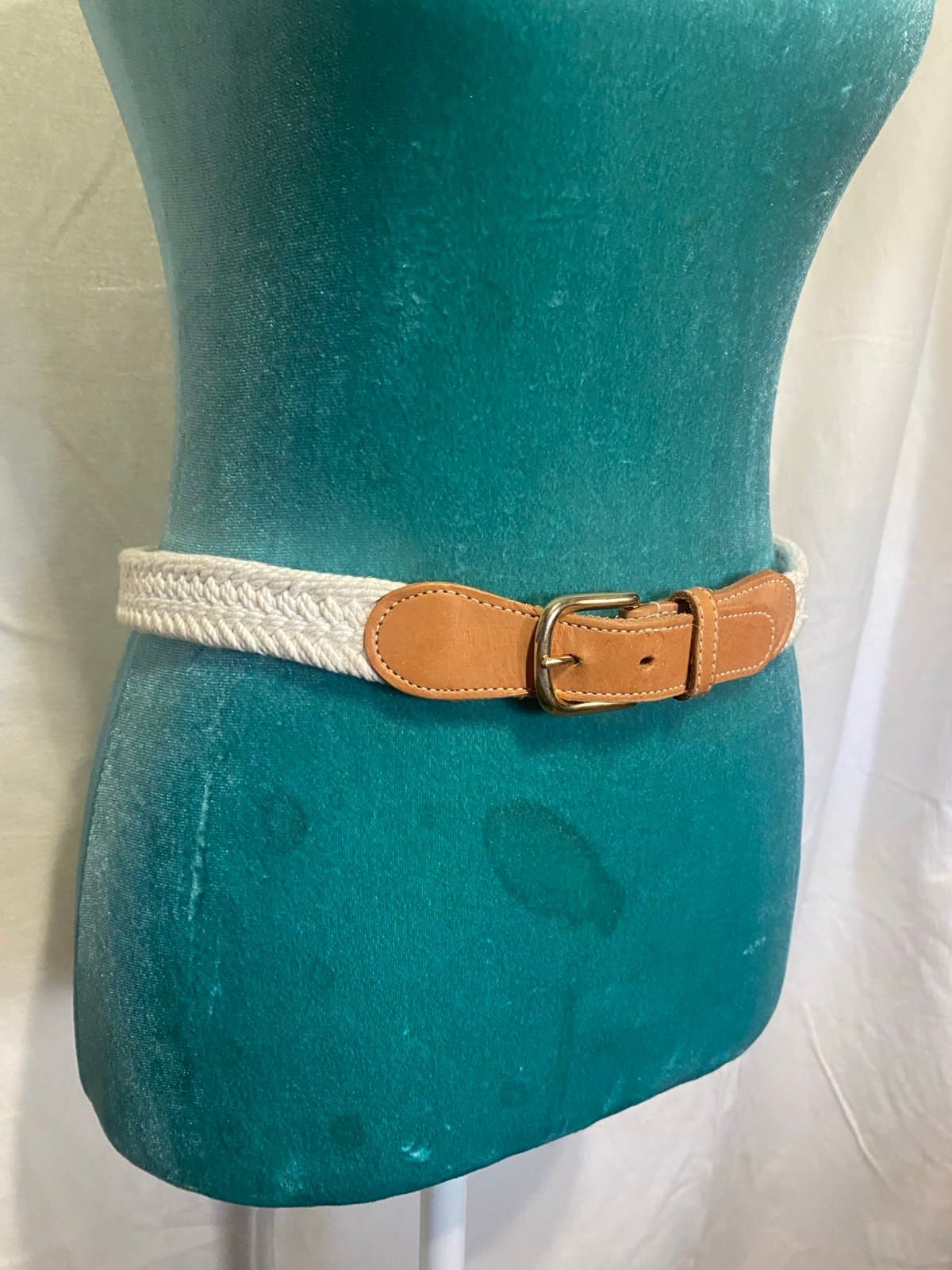 Vintage belt with leather buckle 6-8 - Thumbnail 2