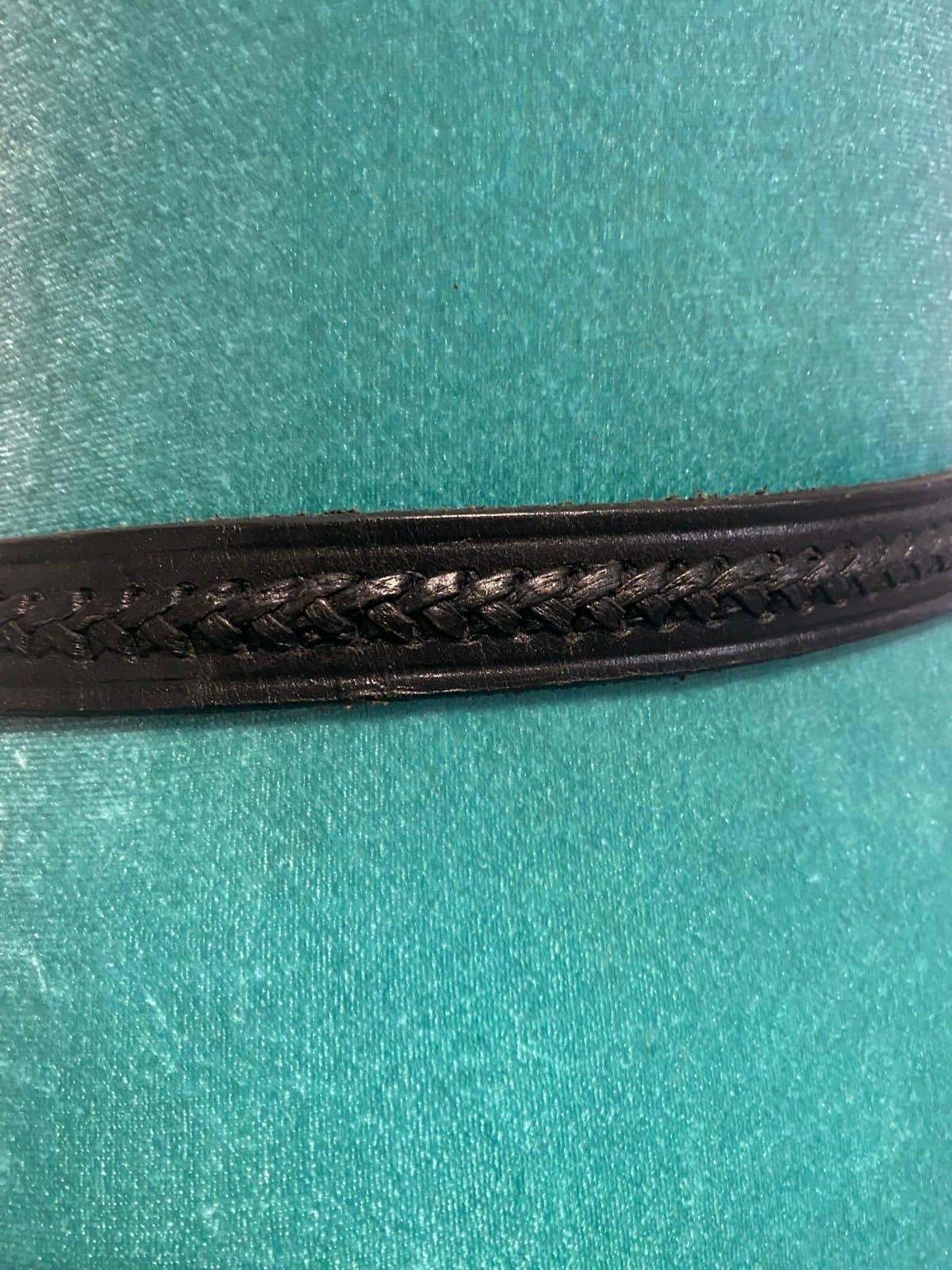 Vintage black leather belt 30-34 - Thumbnail 4