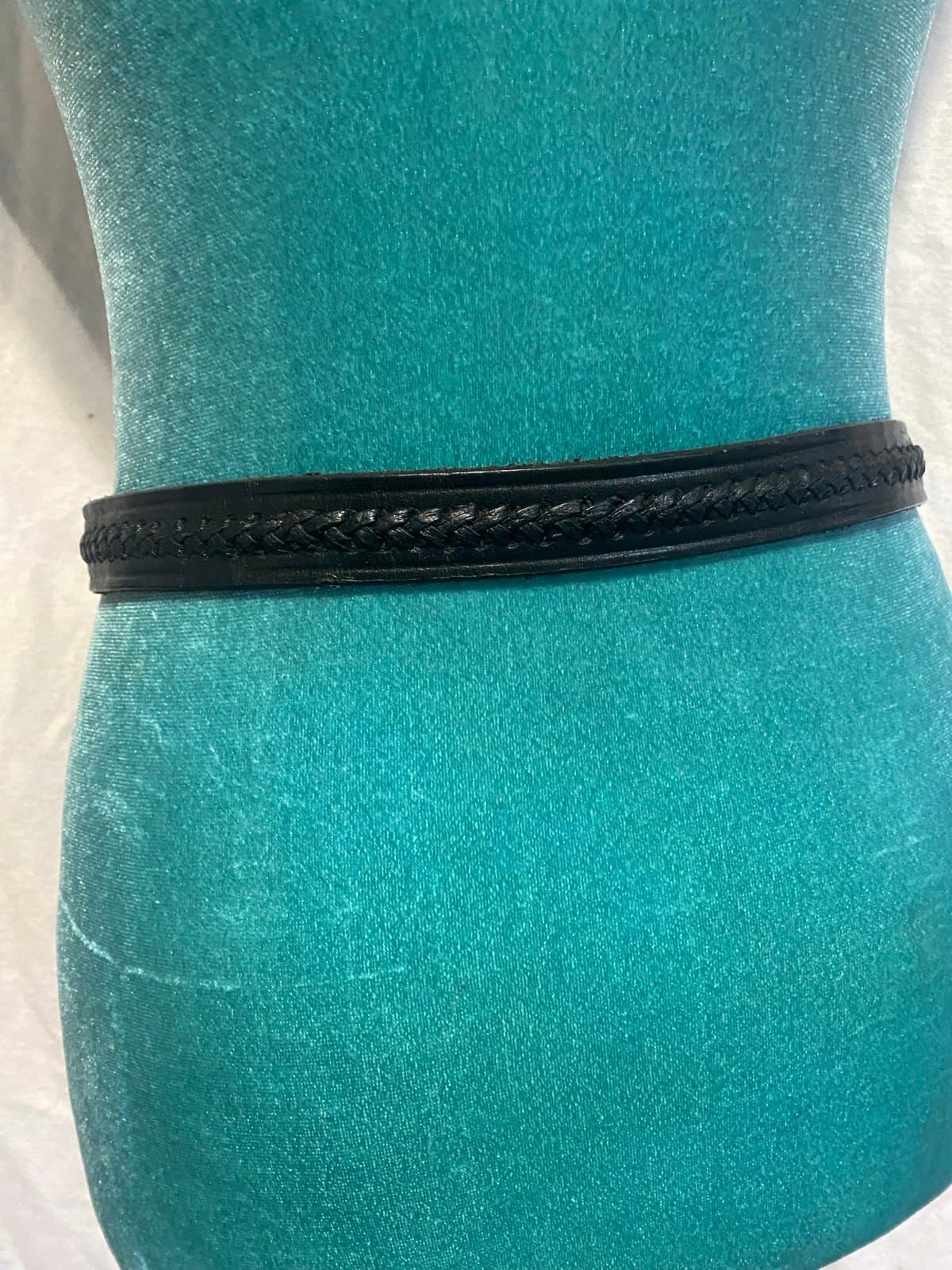 Vintage black leather belt 30-34 - Thumbnail 3