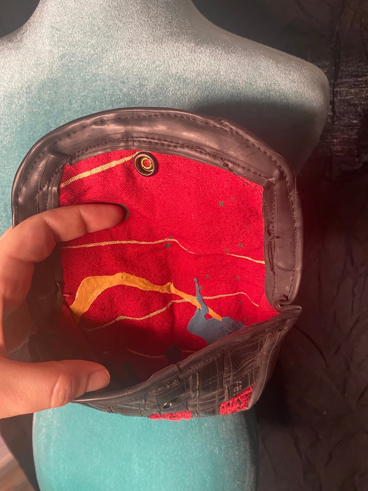 Handmade mini purse for belt - Thumbnail 4