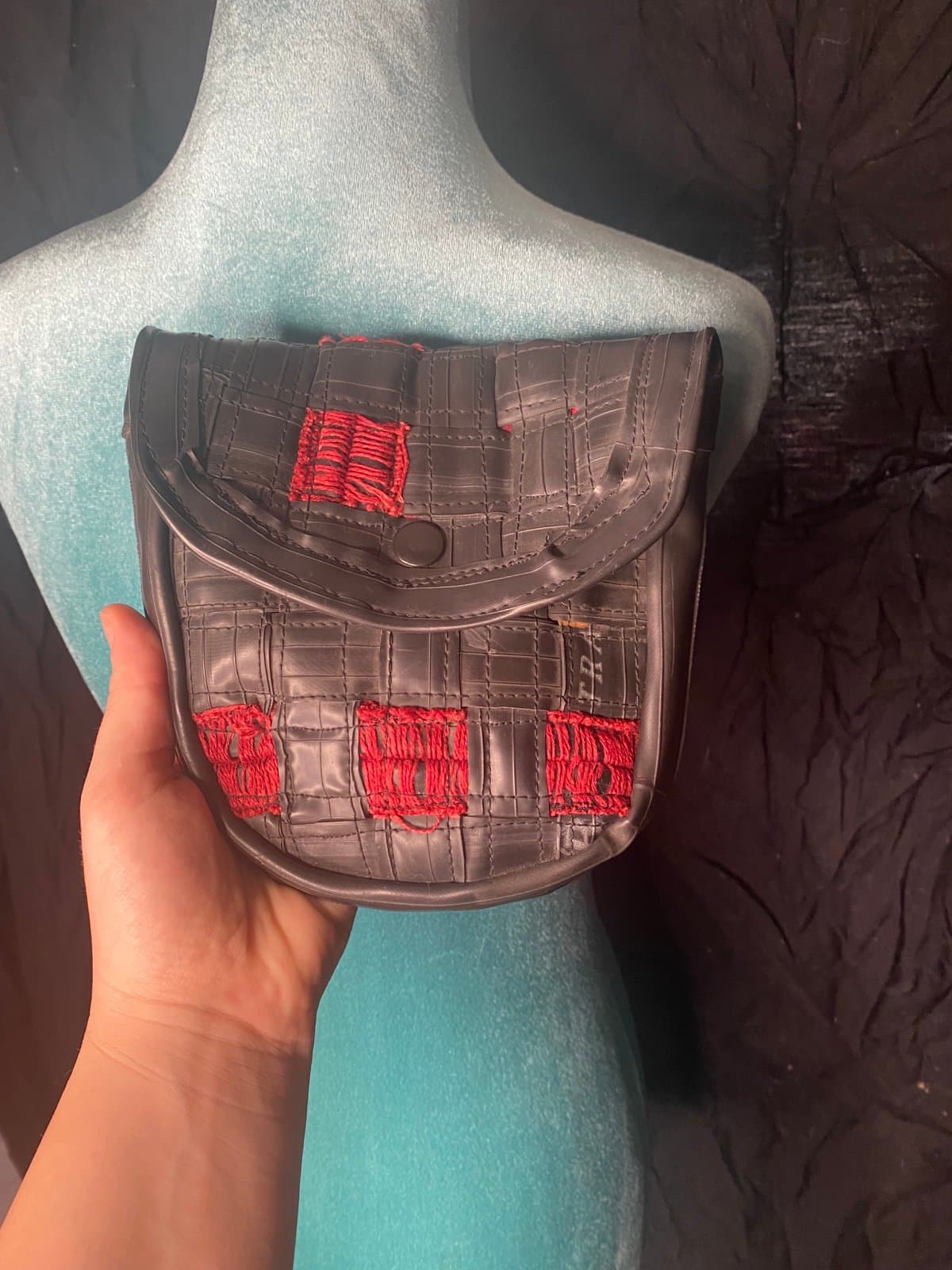 Handmade mini purse for belt - Thumbnail 2