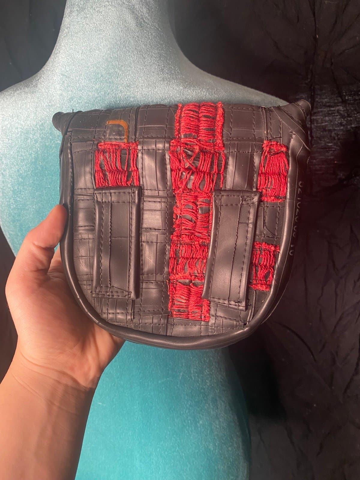 Handmade mini purse for belt - Thumbnail 3