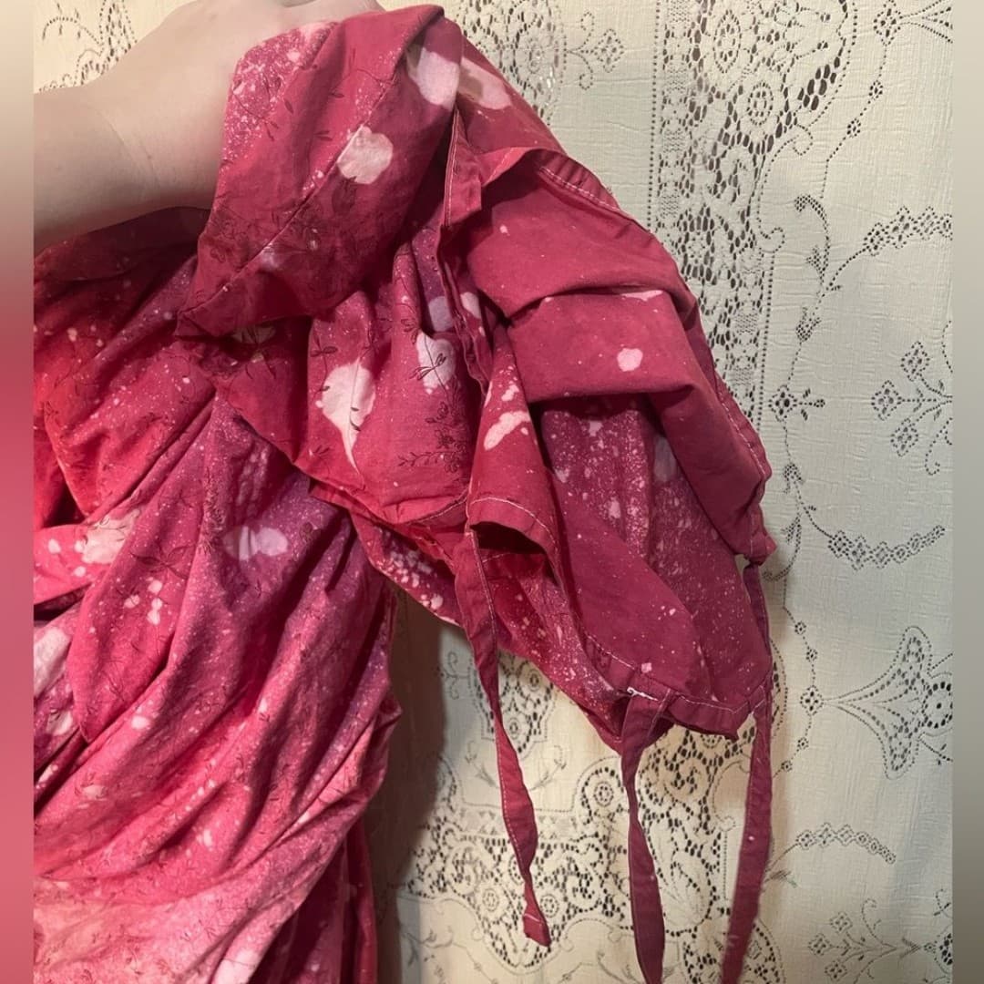 Floral and tie dyed queen duvet - Thumbnail 4