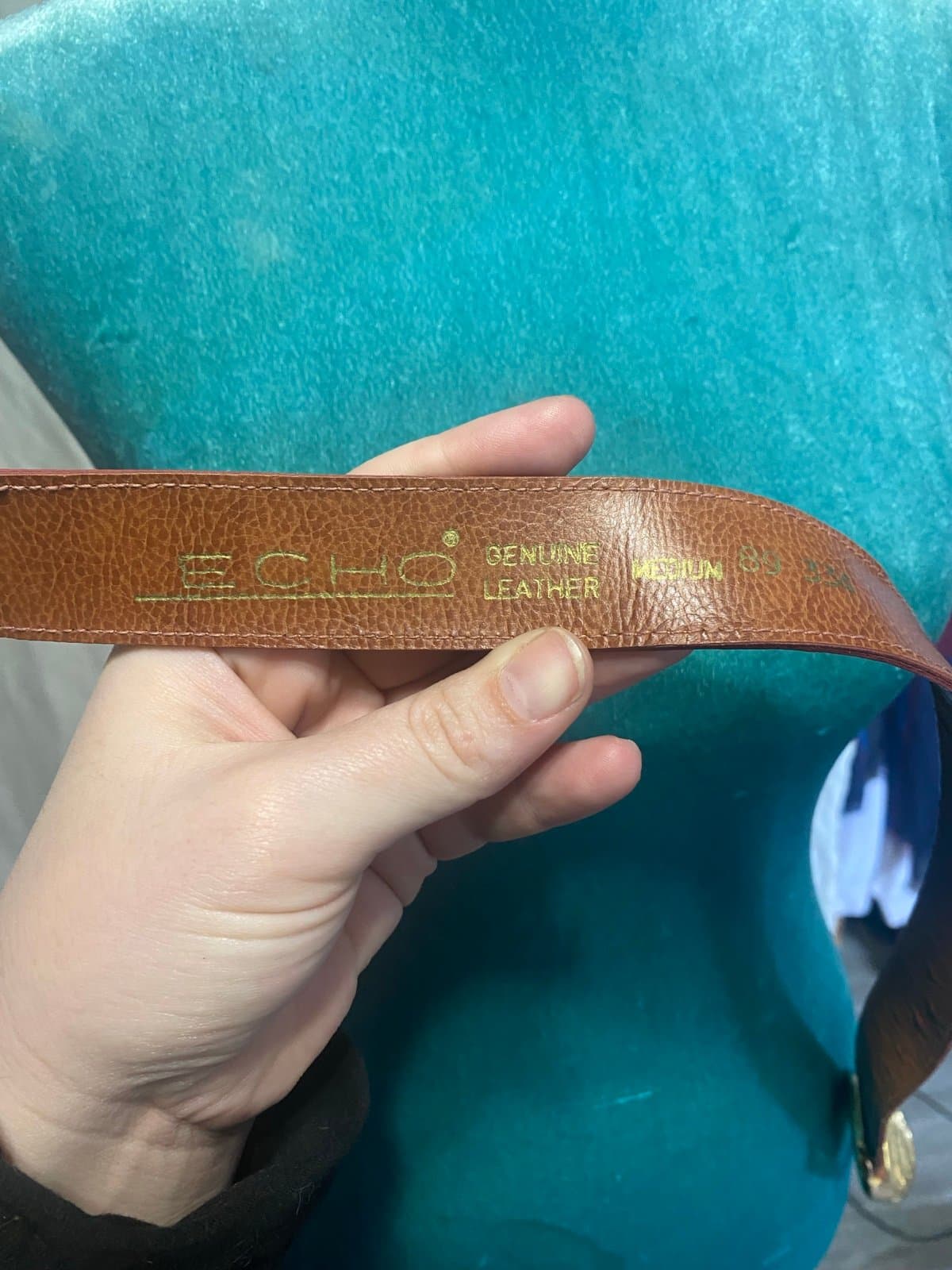 Echo: vintage leather belt 4-6 - Thumbnail 5