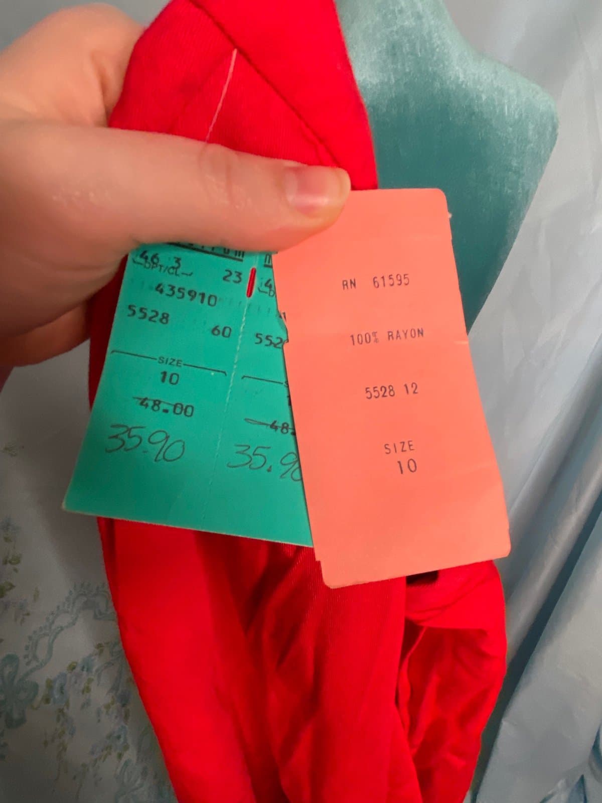 KGR: vintage red pencil skirt 8 - Thumbnail 5