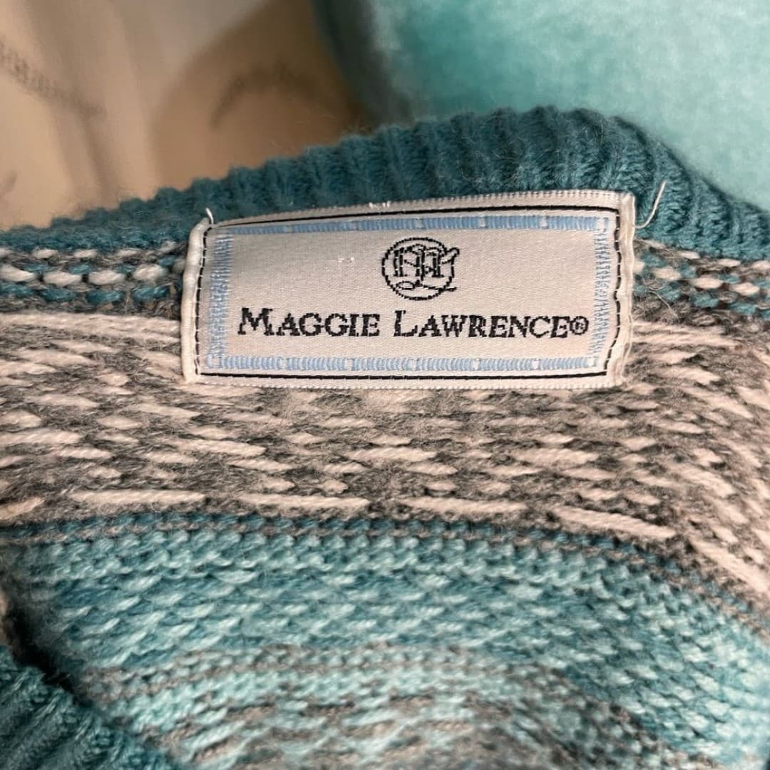 Maggie Lawrence: vintage 90s knit with floral details 10-12 - Thumbnail 6