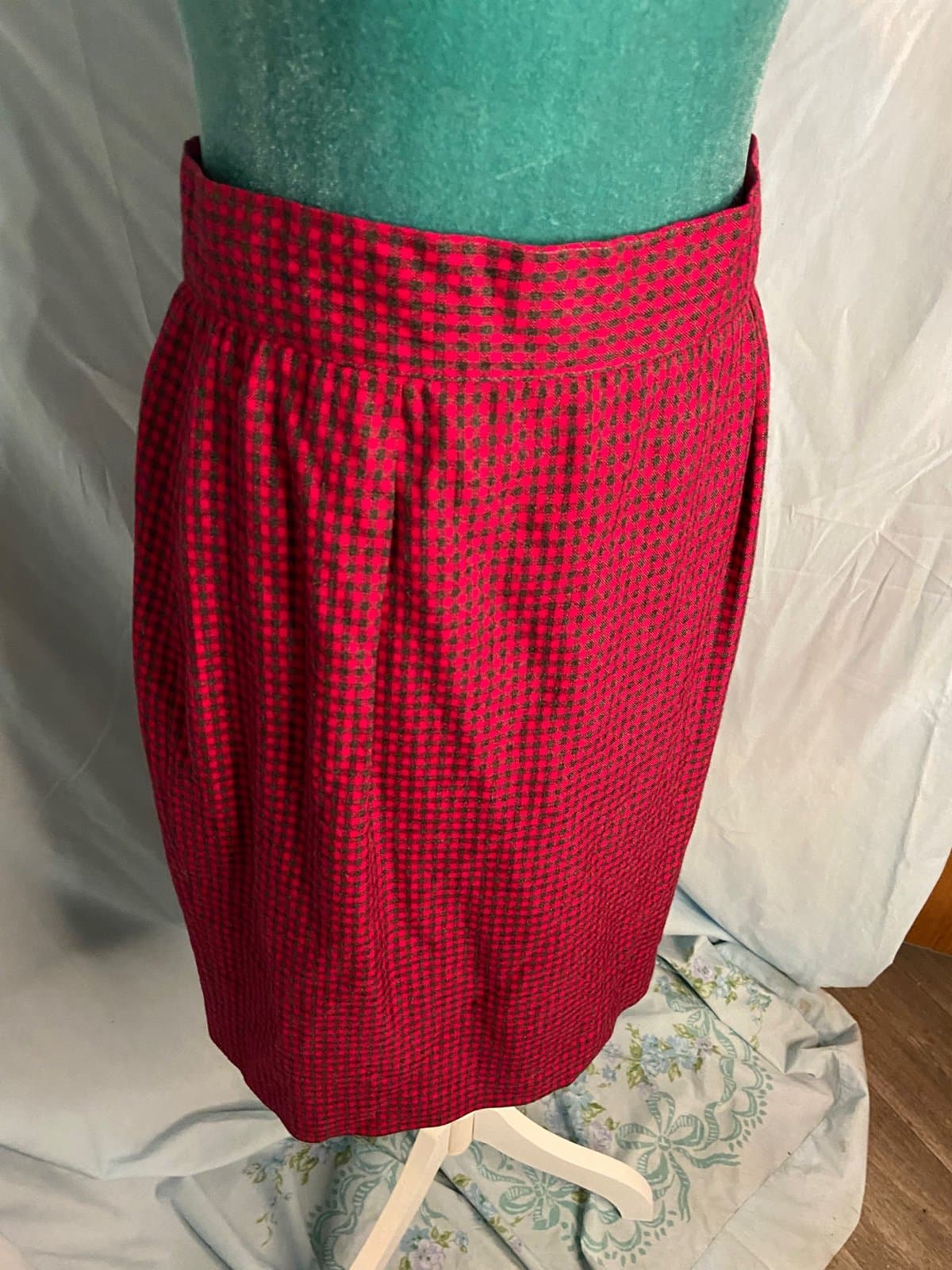 Michelle Stuart: vintage checkered pencil skirt - Thumbnail 2