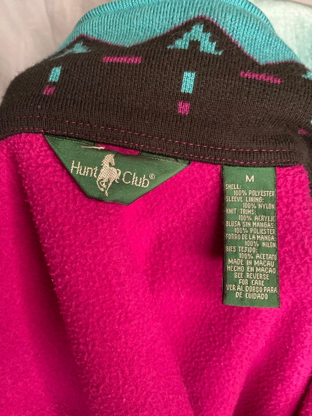 Hunt club: vintage fleece with fun collar - Thumbnail 4
