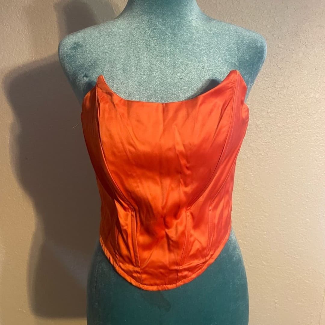Orange corset top 6 - Image 1