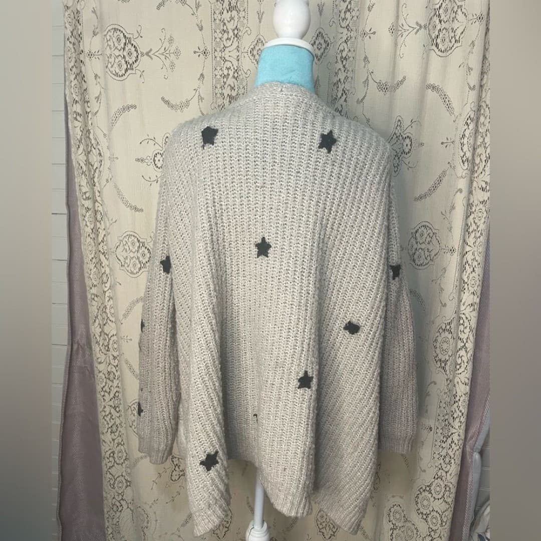 A’reve: cute cozy star cardigan sweater - Thumbnail 4
