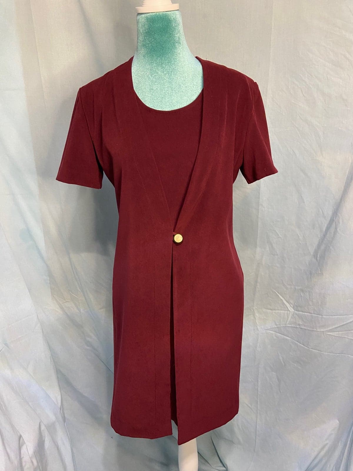 DBY vintage burgundy dress - Image 1