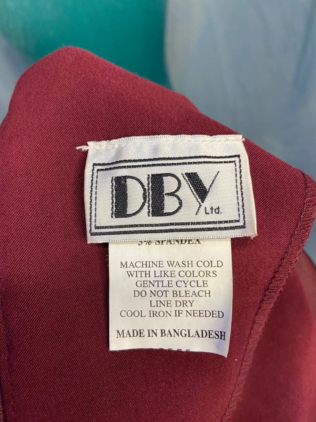 DBY vintage burgundy dress - Thumbnail 5