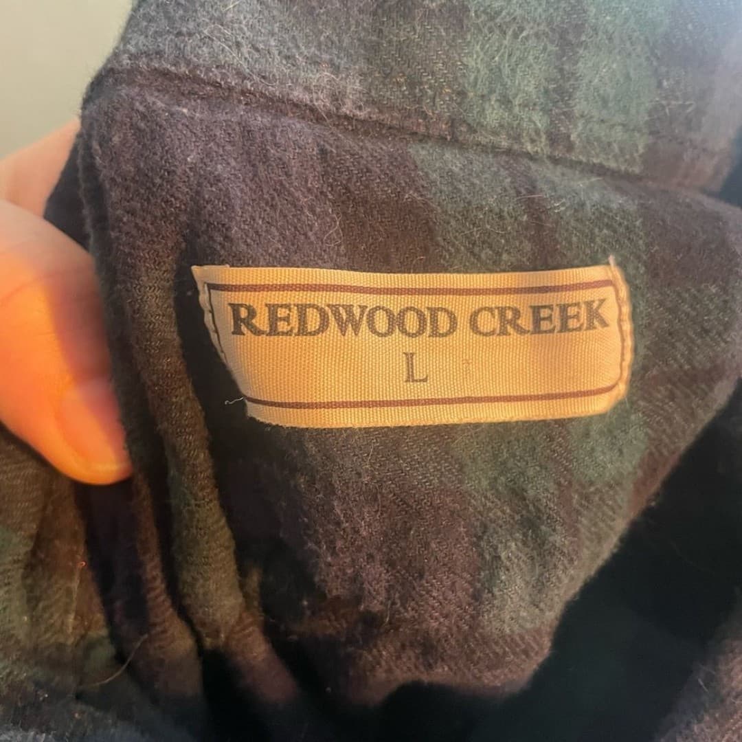 Redwood creek: green plaid flannel - Thumbnail 4